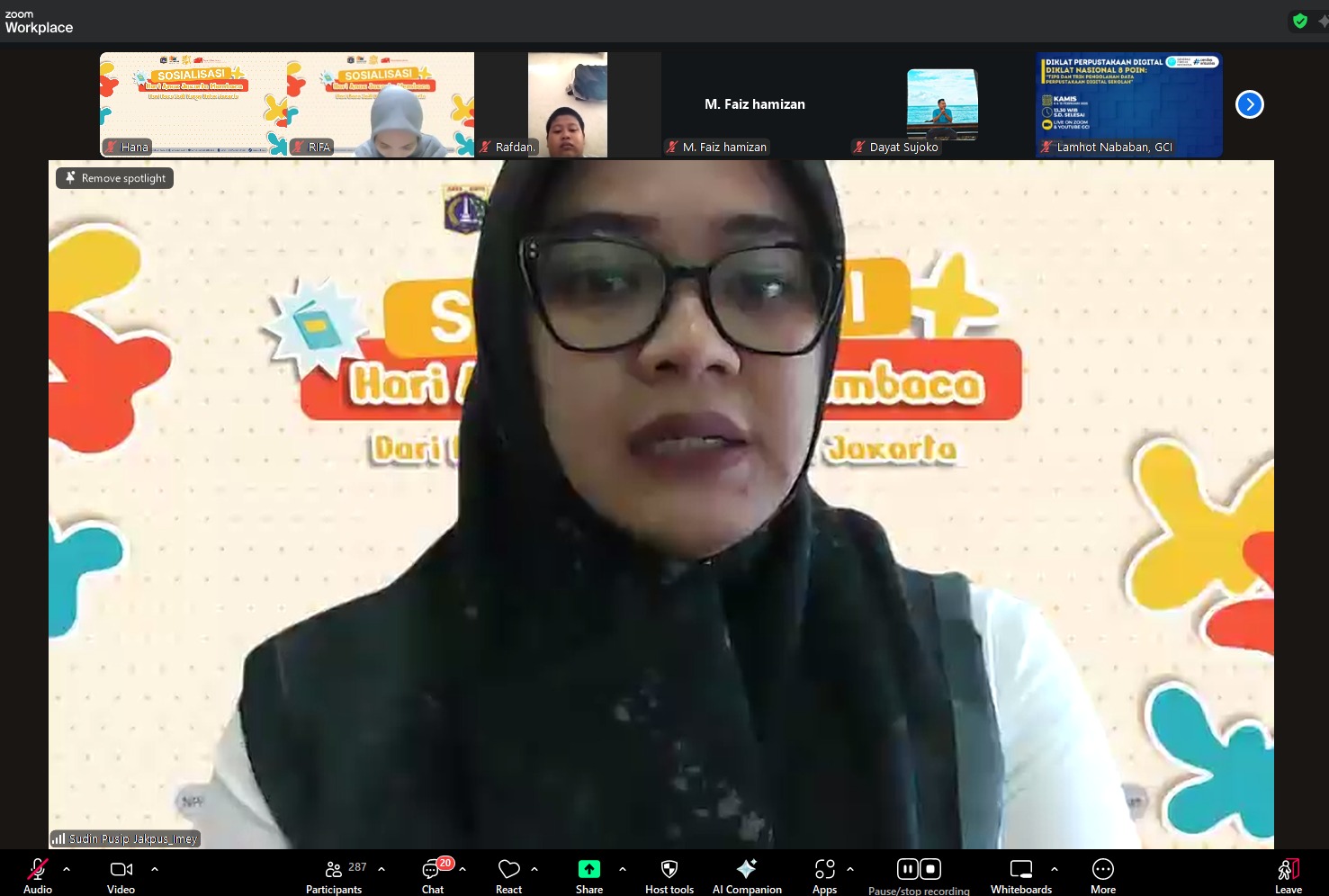 Sosialiosasi Hanjaba Jakarta Pusat